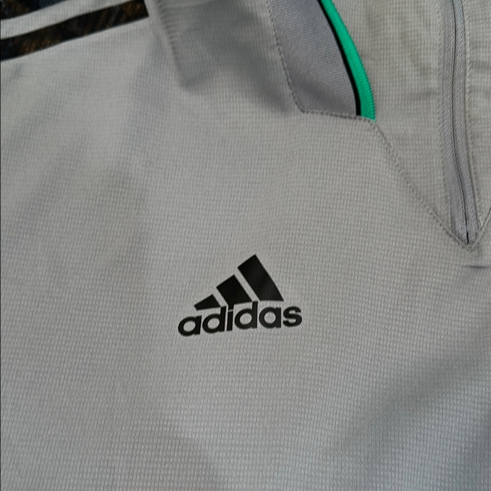 Adidas Climate Gray Performance Jacket With Side … - image 2